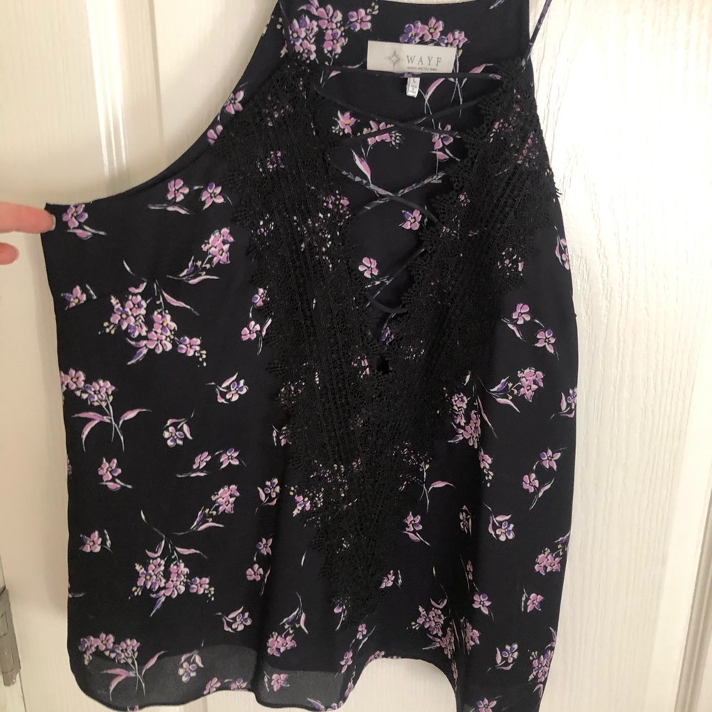 WAYF embellished blouse